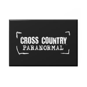 Cross Country Paranormal Button Magnet, Rectangle (1 & 10 pcs)